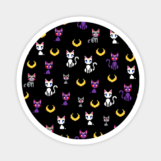 Sailor Moon Cats - Black Magnet by uenki